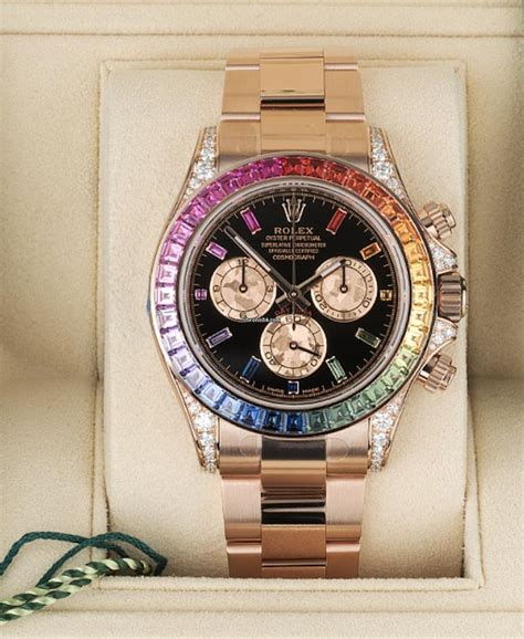 daytona rainbow oro rosa|Rolex Daytona Rainbow Review: Your Ultimate .